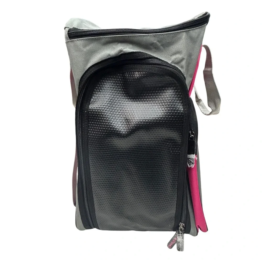Brubaker Ski Boot‎ Bag Pink Gray Backpack Straps Winter Sports Gear Carrier